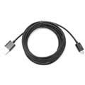 USB 2.0 / MicroUSB-kabel - 3m - Sort