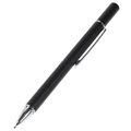 Universal kapacitiv Stylus Pen med præcisions spids - 126mm - Sort