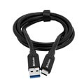 Verbatim Sync & Charge USB-C / USB-A Kabel - 1m - Sort