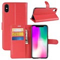 iPhone XR Pung Taske med Magnetisk Lukning - Rød