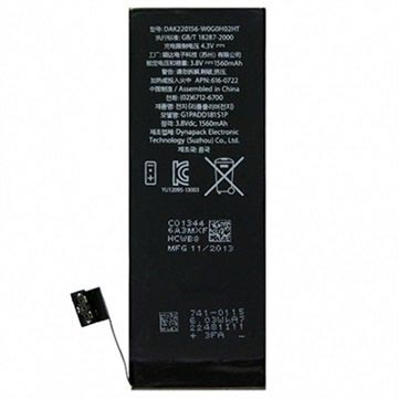 iPhone 5S Batteri - 1560 mAh (APN: 616-0722)