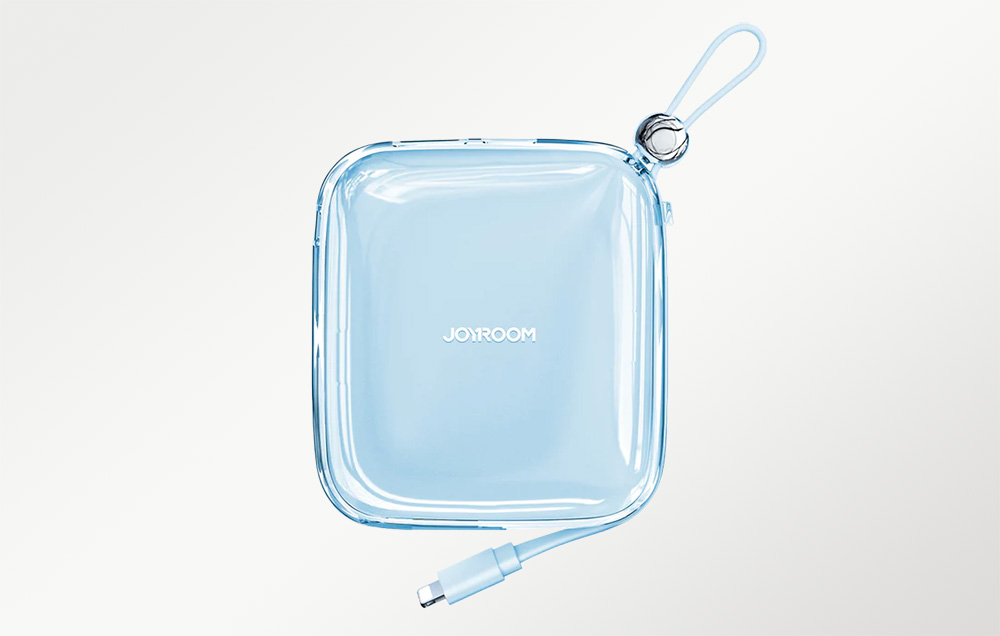 Joyroom Jelly JR-L005 Lightning Power Bank 10000mAh - USB-C, USB-A porte - Blå