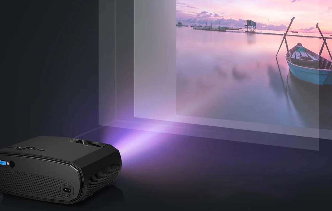 BlitzWolf BW-VP13 LED-projektor - 1080p, 6000lm - Sort