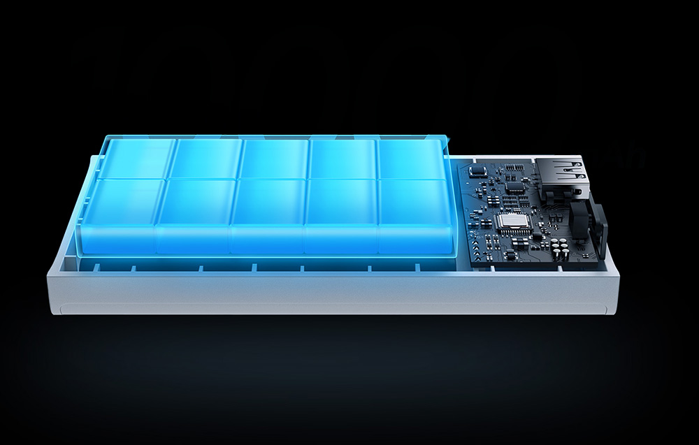 Baseus Adaman2 Digital Display Power Bank 10000mAh - 2xUSB, USB-C, 30W - Hvid