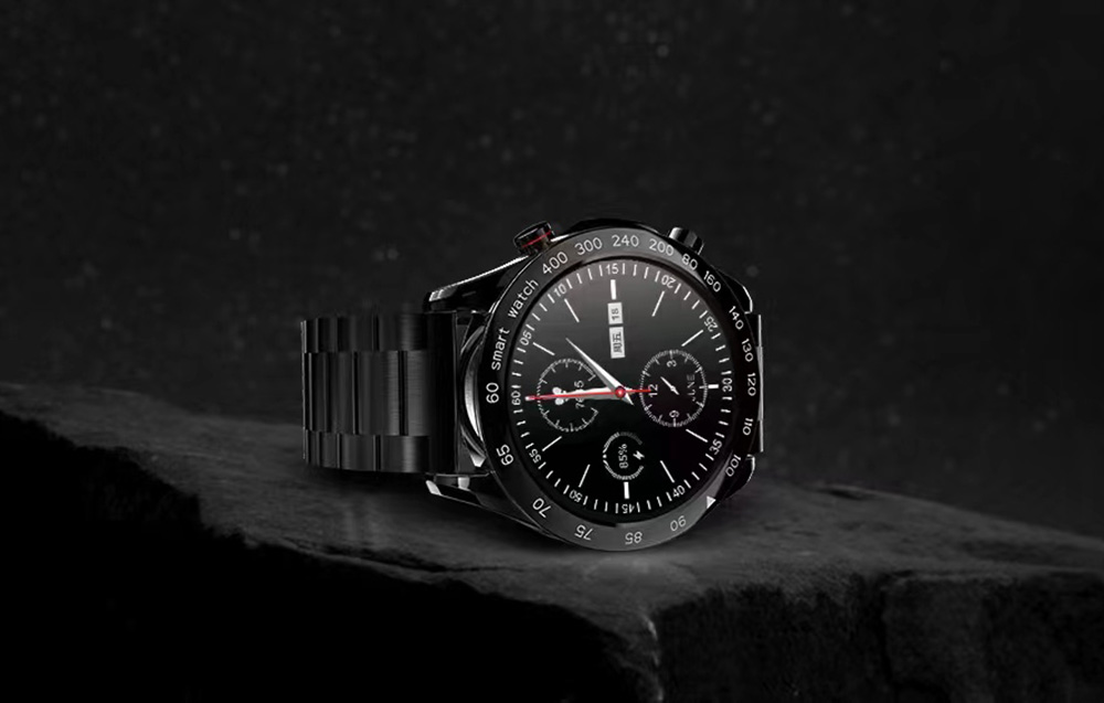 HiFuture FutureGo Pro Smartwatch i rustfrit stål - sort