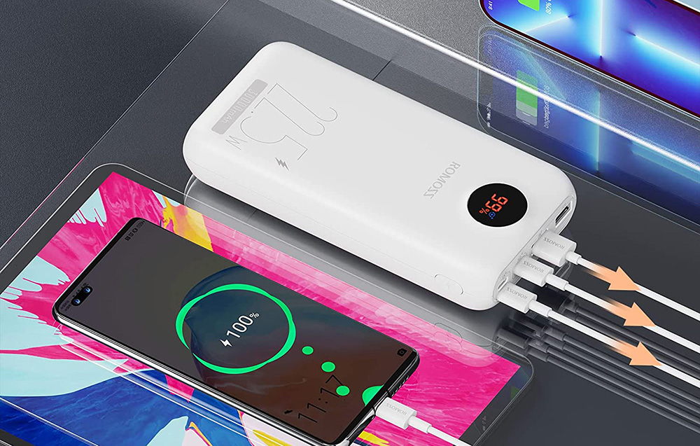 Romoss PSW30PF 30000mAh powerbank - 22.5W - hvid