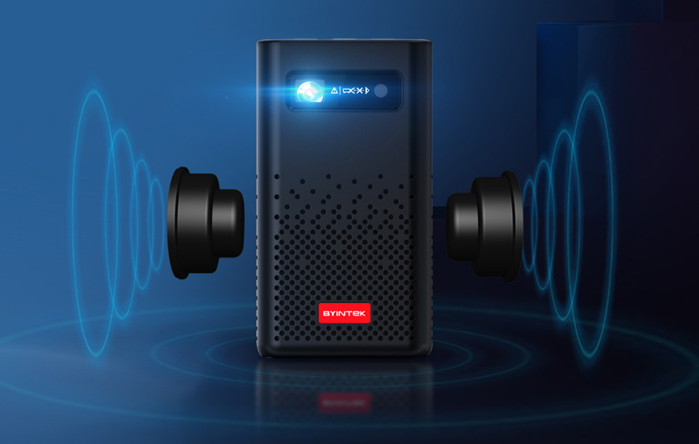 Byintek P20 Mini bærbar trådløs DLP-projektor - sort