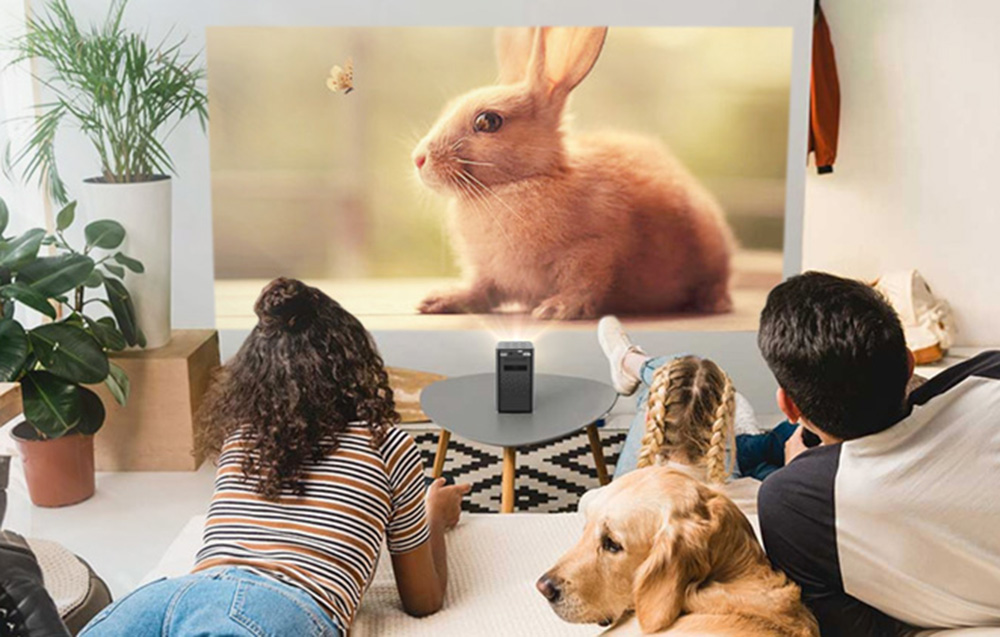 Byintek P20 Mini bærbar trådløs DLP-projektor - sort