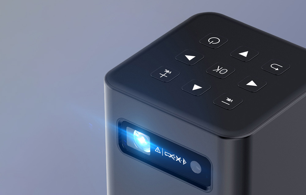 Byintek P20 Mini bærbar trådløs DLP-projektor - sort