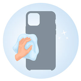 Rengør din mobiltelefon - Trin 6